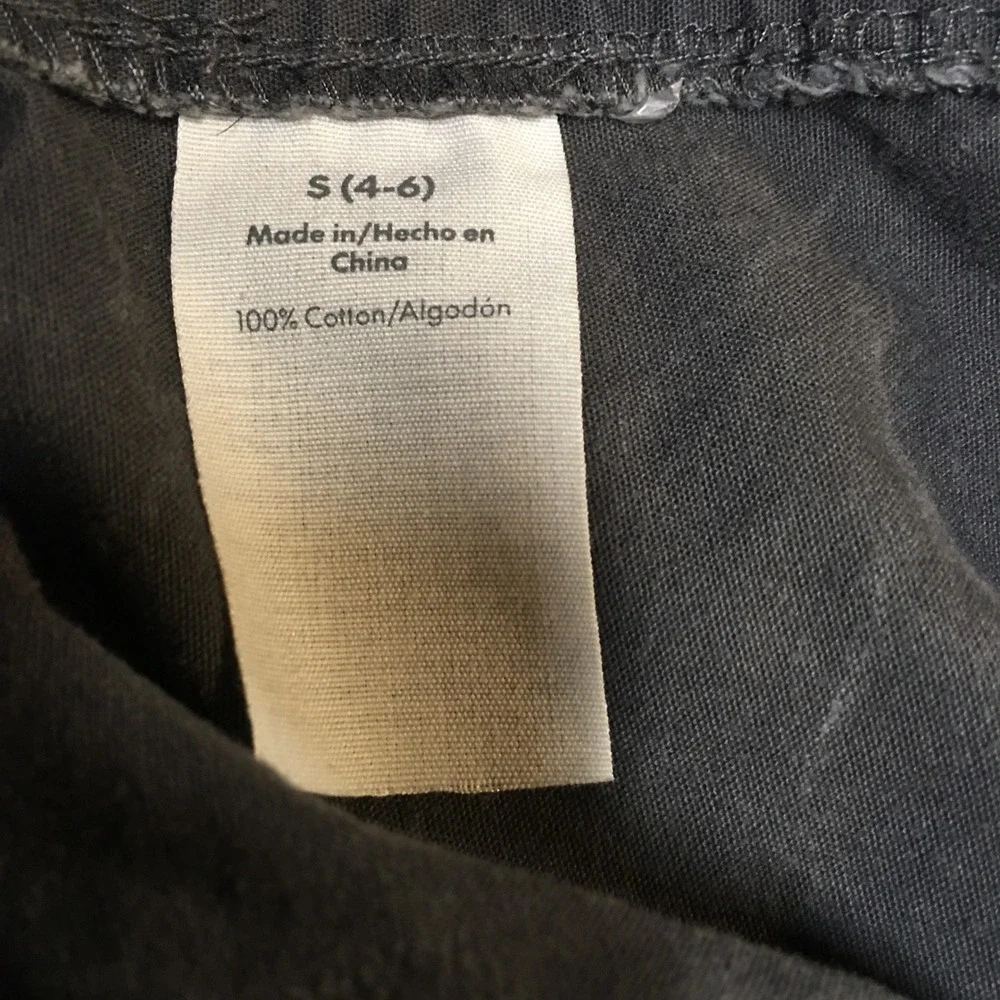 No Boundaries Cargo Pants Women Size S 4-6 Gray Utility Straight Leg Cotton